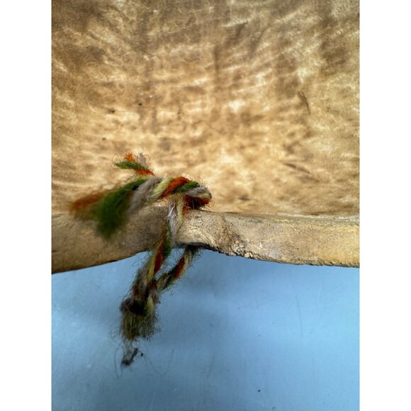 Handcrafted Gourd large Bowl With Intricate Black Geometric Designs 12x10" READ - Picture 7 of 12